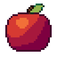 Apfel, animiertes Pixel-Art-GIF