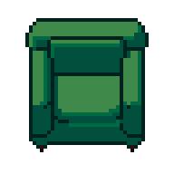 Sillón, GIF animado de pixel art