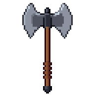 Battle axe, animated pixel-art GIF