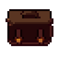 School bag, animated pixel-art GIF