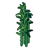 Bamboo, pixel-art sprite