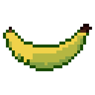 Banana, animated pixel-art GIF