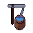 Rain barrel, pixel-art sprite