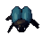 Beetle, pixel-art sprite