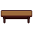 Bench, pixel-art sprite