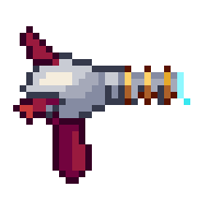 Ray gun, animated pixel-art GIF