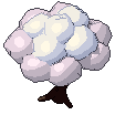 Plum blossom, pixel-art sprite