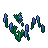 Bluebells, pixel-art sprite