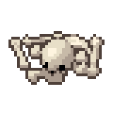 Bone pile, animated pixel-art GIF