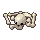 Bone pile, pixel-art sprite