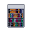 Office shelves, pixel-art sprite