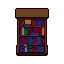 Bookshelf, pixel-art sprite