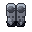 Iron boots, pixel-art sprite
