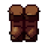 Leather boots, animated pixel-art GIF
