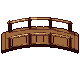 Wooden bridge, pixel-art sprite