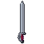 Broadsword, pixel-art sprite