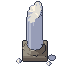 Broken column, pixel-art sprite