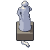 Broken statue, pixel-art sprite