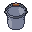 Metal pail, pixel-art sprite