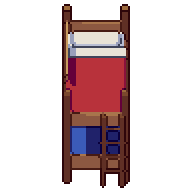 Bunk bed, animated pixel-art GIF