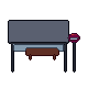 Bus stop, pixel-art sprite