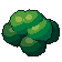 Bush, pixel-art sprite