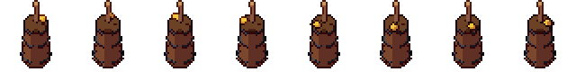 Butter churn from all 8 sides, animated pixel art