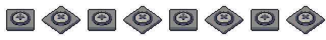 Floor switch from all 8 sides, animated pixel art