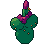 Prickly pear, pixel-art sprite