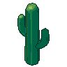 Saguaro, pixel-art sprite