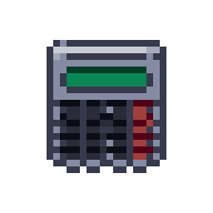 Calculadora, GIF animado de pixel art