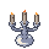 Candelabra, animated pixel-art GIF