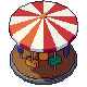 Carousel, pixel-art sprite