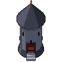 Torre redonda, GIF animado de pixel art
