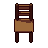 Chair, pixel-art sprite