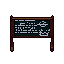 Formula board, pixel-art sprite