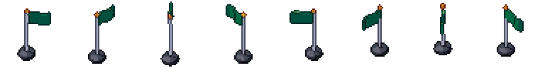 Punto de control desde sus 8 lados, pixel art animado