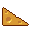 Cheese wedge, pixel-art sprite