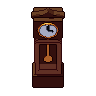 Grandfather clock, pixel-art sprite