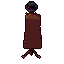 Coat rack, pixel-art sprite