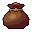 Coin pouch, pixel-art sprite
