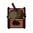 Compost heap, pixel-art sprite