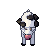 Cow, pixel-art sprite