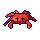 Crab, pixel-art sprite