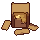 Broken crate, pixel-art sprite