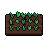 Carrot patch, pixel-art sprite