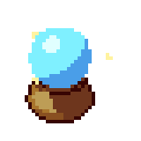 Bola de cristal, GIF animado de pixel art