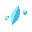 Floating shard, pixel-art sprite