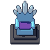 Crystal throne, pixel-art sprite