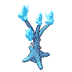 Crystal tree, pixel-art sprite